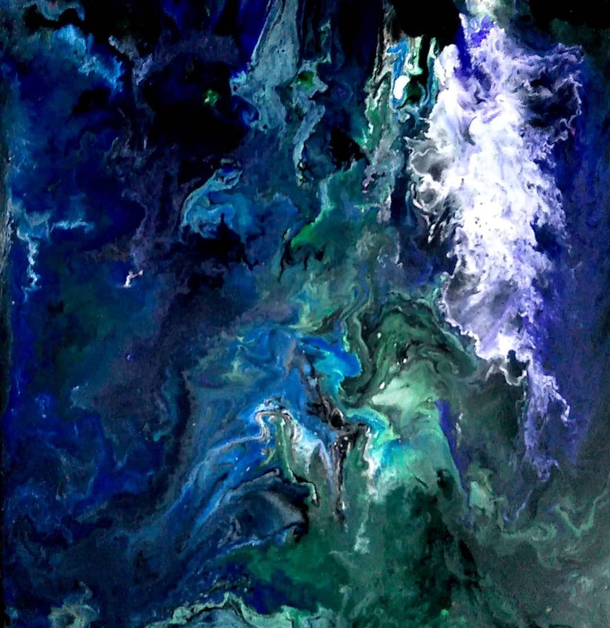 Galaxy Acrylic on canvas 1 by 1 feet 2021